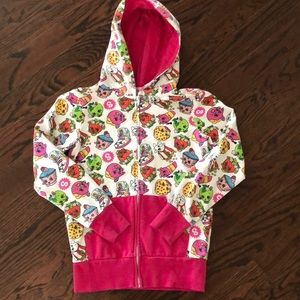 Shopkins zip up size kids small
